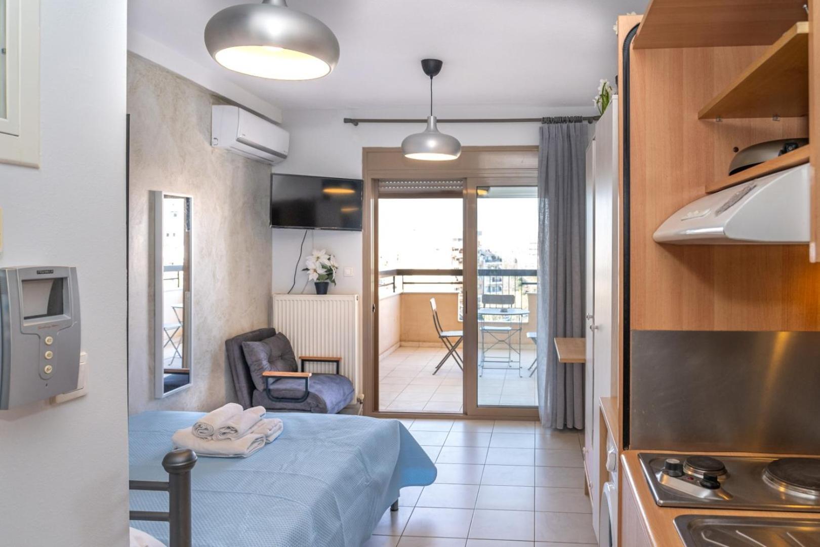 Kosmos Service Apartment Beautiful Studio 3 With Additional Cost Parking Салоніки Екстер'єр фото